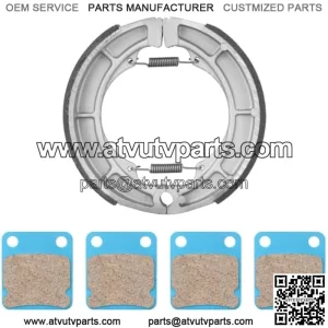 Rear Brake Shoes Front Brake Pads for Suzuki Eiger 400 LTF400F LTA400F 4x4 2002-2007, LTA400 2x4 2006-2018