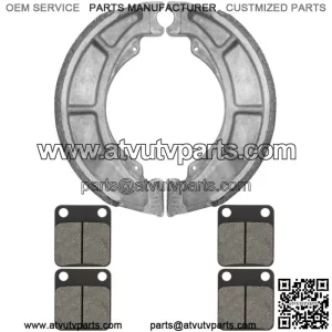 Front Brake Pads And Rear Brake Shoes for Suzuki LT-F250 Ozark 250 2002-2006