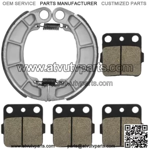 Front Brake Pads & Rear Shoes for Honda TRX420FPM TRX420TE TRX420TM 2007-2018