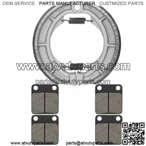 for Suzuki LTA400 LT-A400 Eiger 2002-2004 2006-07 Front & Rear Brake Pads Shoes