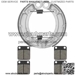 for Yamaha Grizzly 350 YFM350 4WD Irs Hunter 07-12 Front Pads & Rear Brake Shoes