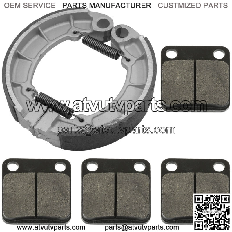 Front Brake Pads & Rear Shoes for Kawasaki KVF300 Prairie 300 4X4 1999 00 01 02 - Image 4