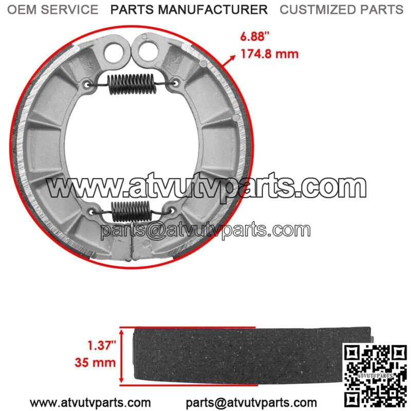 Front Pads Rear Brake Shoes for Honda TRX500F Fourtrax Foreman Es 2012 2013 - Image 2