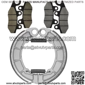 Front & Rear Brake Pads Shoes for Kawasaki KLF300 Bayou 300 4X4 2001-2005
