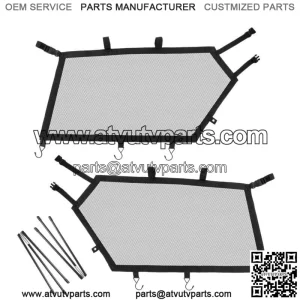 For Can-Am Maverick X3 R RR Window Nets Shade Shield Net Door Scratch Prevention