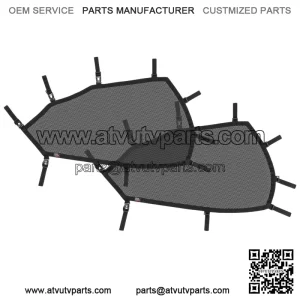 Left+Right Window Nets Upper Door Nets for CFMOTO ZForce 950 2020-2024