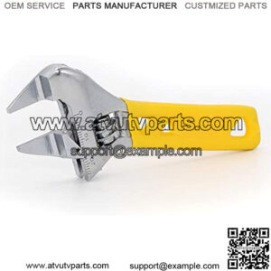 4-Inch Adjustable Wrench,Large Opening -0.94-Inch Jaw Opening,Precise Jaw Design Grip in Tight Spaces