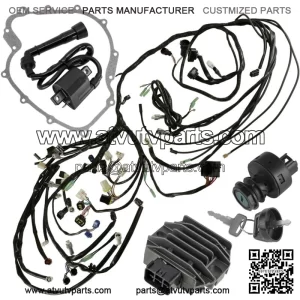 Wire Harness & Ignition Rebuild Kit for Yamaha Rhino 660 YXR660 4x4 2005 (Fits: Yamaha Rhino 660)