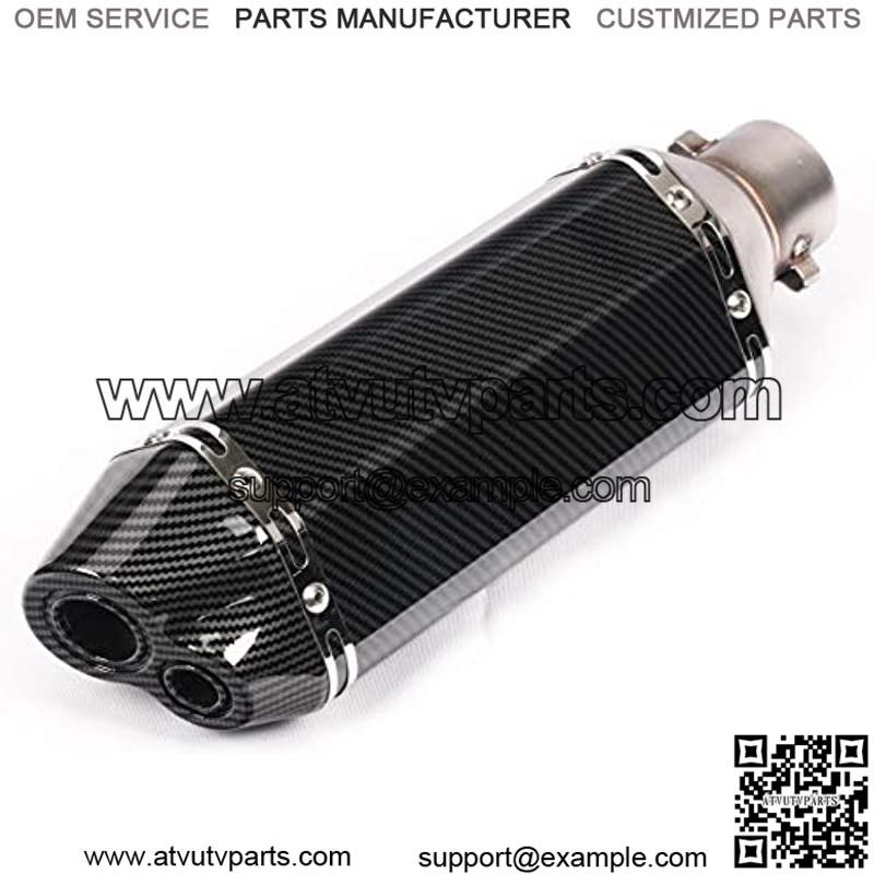 51mm Slip On 2'' Motorcycle Exhaust System Dual Outlet Muffler Mid Pipe For Kawasaki Ninja 250 Ninja 250R EX250 2008-2012 Z250 Z300 2008-2017 For Kawasaki EX300 Ninja300 2013 14 2015-2017 - Image 3