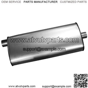 Walker 21544 Quiet-Flow Stainless Steel Muffler, Silver