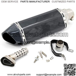 1.5-2"Imported Motorcycle Exhaust Pipe Carbon Fiber Muffler Is Generally Used for Diameter 38-51mm, with Detachable DB Killer, Suitable for Street/Sports Motorcycle/Scooter