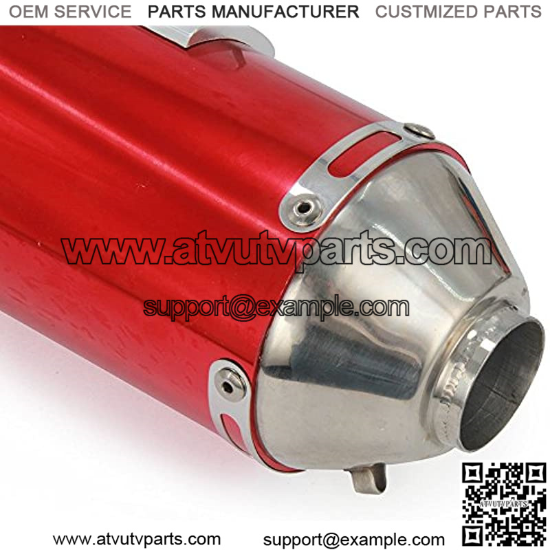 Motorcycle Slip-On Full Exhaust Muffler System - For CRF150F CRF230F 2003-2013 - Red - Image 4
