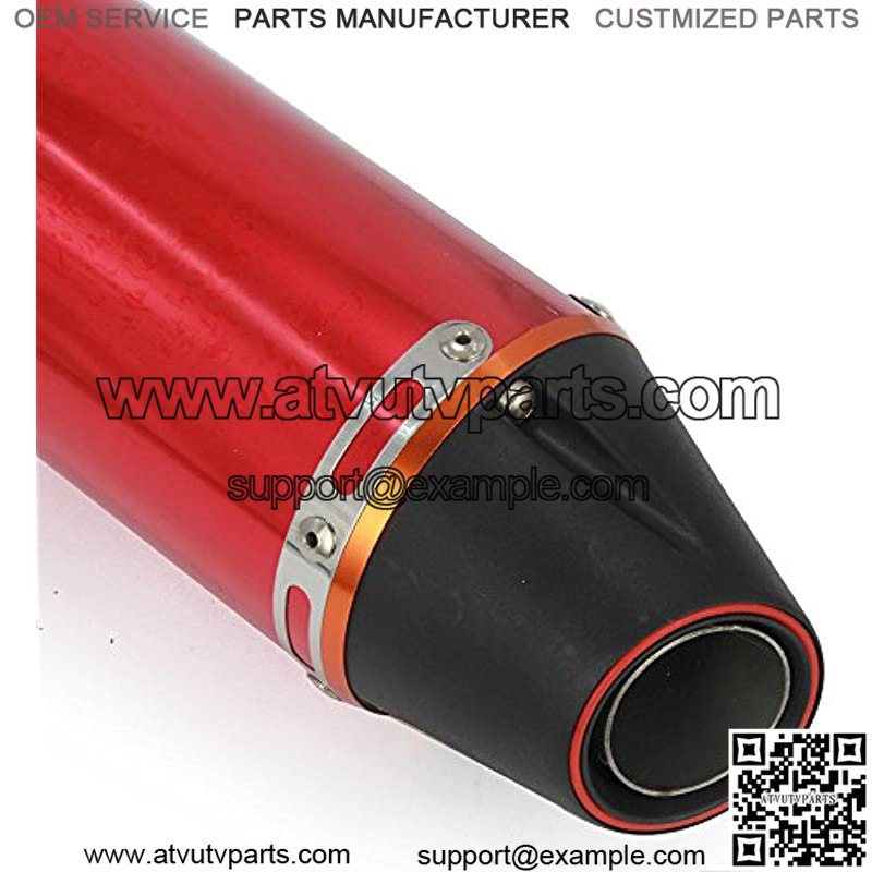 Motorcycle Slip-On Full Exhaust Muffler System - For CRF150F CRF230F 2003-2013 - Red - Image 5
