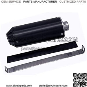 28mm Black Motorcycle Exhaust Muffler Fits For 70cc 110cc 125cc SSR CRF50 XR50 Pit Dirt Bike Sunl Taotao Pit bike ATV