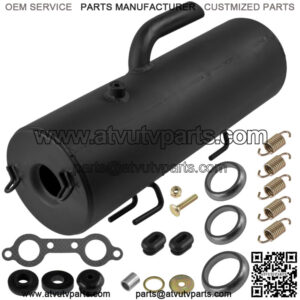 Exhaust Muffler and Silencer Kit for Polaris Ranger 800 4x4 EFI 2010 2011