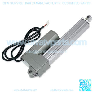 12V Industrial Linear Electric Actuator. 30 in. 330 lbs. Stainless Steel Rod, High Force, Brushed DC Motor, Durable Stroke for Marine, Automation, Robotics PA-09-30-330