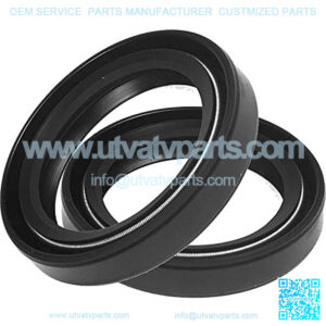 Oil Seal 28mm X47mm X7mm Nitrile Rubber Cover Double Lip with Spring for Automotive Axle Shaft??2 Pack??