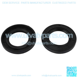 Oil Seal, TC 32mm x 52mm x 8mm Nitrile Rubber Cover Double Lip with Spring for Mechanical Motive Axle Shaft, Black Pack of 2