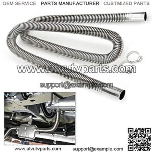1 inch Stainless Steel Exhaust Pipe Parking Air Heater Fuel Tank Gas Vent Hose Length 78 Inch