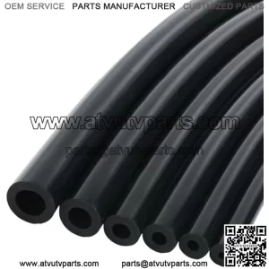 6PCS Vacuum Silicone Tubing Hose,5FT Vacuum Tubing Hose,1/8" 5/32" 3/16" 1/4" 5/16" 3/8" Automotive Silicone Vacuum Hose Kit,Car Accessories Vacuum Tubing Hose line (Black)