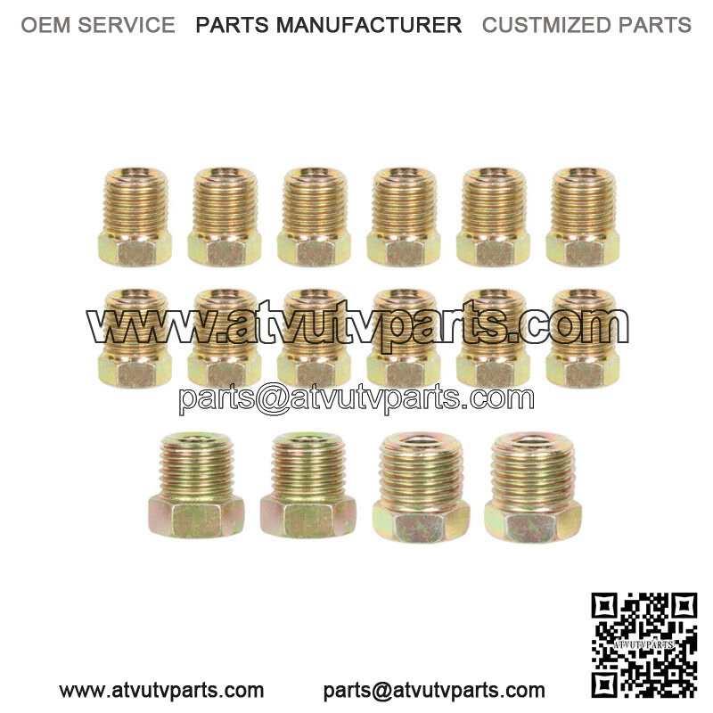 Iron Plating Copper Brake Line Tubing Kit 1/4 OD 25 Ft Coil Roll &Fittings - Image 4