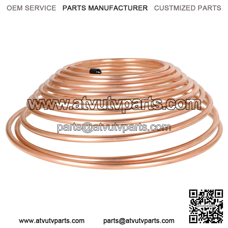 5/16" 25 Foot Roll Coil Brake Fuel and Trans Line Tubing Copper Plated - Image 3