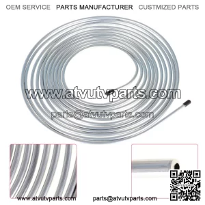 Zinc-Coated Steel Brake Line Tubing Kit 25 Ft. of 1/4 OD Direct Replacement