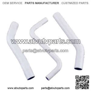 For 2006-2018 Honda TRX450R TRX450ER White Silicone Coolant Radiator Hose Kit