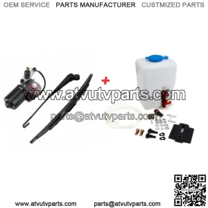 UTV Electric Windshield Wiper Motor Washer Reservoir Kit for Polaris Ranger 570