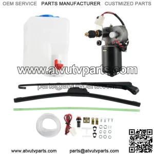 For Can Am Maverick X3 UTV Electric Windshield Wiper + Windshield Washer Bottle