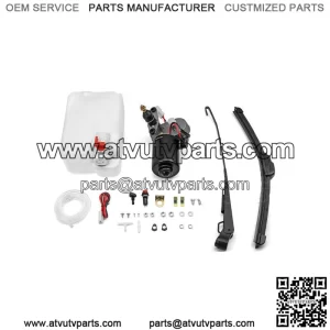 UTV 12V Electric Windshield Wiper Motor Kit for Arctic Cat Wildcat and Wildcat 4 (For: More than one vehicle)