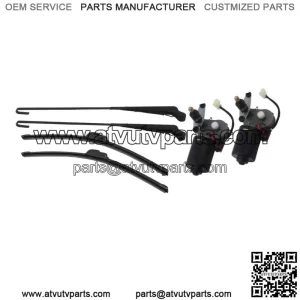 UTV 12V Electric Windshield Wiper Motor Kit for Polaris RZR Ranger 900 Kawasaki (For: More than one vehicle)