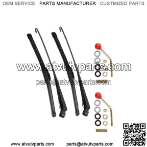 2Set UTV Manual Hand Operated Windshield Wiper for Honda Kawasaki Teryx Polaris (For: More than one vehicle)