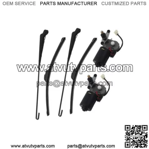 2Set UTV Electric Windshield Wiper Motor Kit for John Deere Gator/Kawasaki Mule (For: More than one vehicle)