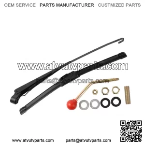 UTV Manual Hand Operated Windshield Wiper Rubber Blade Universal Replacement Kit (Fits: Yamaha Rhino 660)