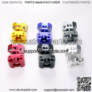 CNC Silver 7/8?? to 11/8?? Handle Bar Clamp Riser PIT PRO TRAIL DIRT QUAD BIKE ATV