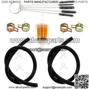 1/4 Inch Fuel Line Gas Filter for 263-65012-A3 303197 34490003 38283 38666 552265 71-5960 72084-G01 98021 25 050 03-S 25 050 08-S 25 050 22-S 25 050 22-S1 AM101126 AM116304 AM1163041 E303197