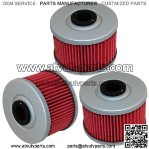 3 Pack Oil Filter for Honda 700 TRX700XX TRX-700Xx TRX 700Xx 2008 2009