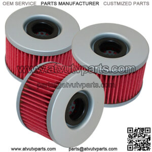 3 Pack Oil Filter for Honda TRX650FA TRX650FGA Rincon Gpscape 644 650 2003-2005