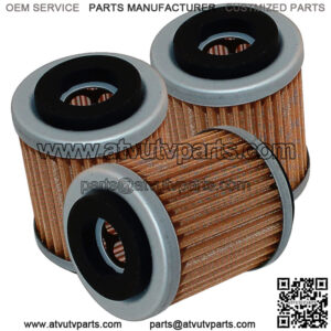 3 Pack Oil Filter for Yamaha Big Bear 346 350 384 YFM350FW 1986 1987 1988 89-99