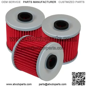 3 Pack Oil Filter for Kawasaki KLR650 KLR-650 KLR 650 1987-2018 16099-004
