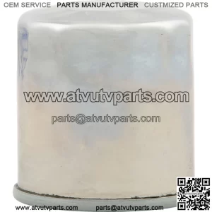 Emgo Micro Glass Oil Filter Chrome for Polaris/Yamaha/Kawasaki/Arctic Cat/Suzuki (For: More than one vehicle)