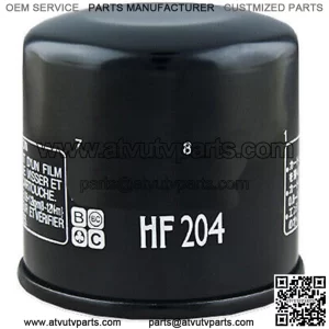 2 PACK OIL FILTER (BLACK) PART# HF204 NEW (For: Kawasaki Mule PROMX)