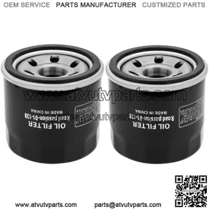 Oil Filter for SUZUKI LTF400 EIGER 2X4 2002-2004 LTF400F EIGER 4X4 400 2002-2007 LTF400F KINGQUAD 4X4 2008-2015(pack of 2)