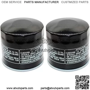 2 Pack Yerbay Compatible Motorcycle Oil Filter for Suzuki LTF500 F Quadrunner 1998-2002 / LTF500F Vinson 4X4 500 2002-2007