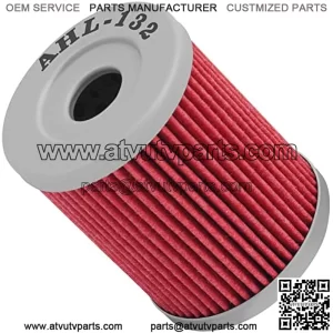 132 Oil Filter for Suzuki LTF250 LTF 250 Quadrunner 4X4 250 1988-2002/Yamaha YP400 YP 400 Majesty 400 2004-2018 (1pc)
