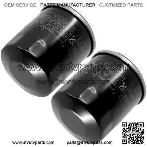 2 Pack Oil Filter for Yamaha YFM660 Grizzly YXR660 Rhino YFM450 Kodiak YFM450Fx (For: 2006 Yamaha Rhino 660)