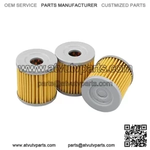 Pack of 3 Oil Filter for LT-Z400 LTZ400 Quadsport LTR450 Quadracer DRZ400 DRZ400E DRZ400S DRZ400SM KFX400 KLX400 400