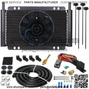 15 ROW ENGINE TRANS-MISSION OIL COOLER FAN 3/8" NPT 180F TEMP-ERATURE SWITCH KIT