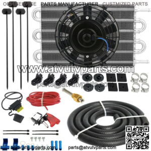6 ROW AUTO-MOTIVE TRANS-MISSION OIL COOLER ELECTRIC FAN MANUAL SWITCH WIRING KIT